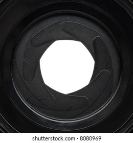 A Lens Aperture Blades Opening