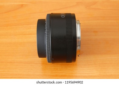 The lens for the camera is on the table