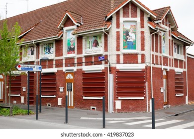 Lens - France - May 11, 2016: Minor Home Alongside The Louvre - Lens