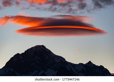 Lenticular Cloud On The Mont Blanc