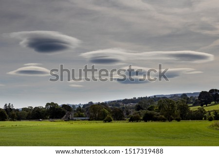 Lenticular Clouds over Middleham in the yorkshire dales