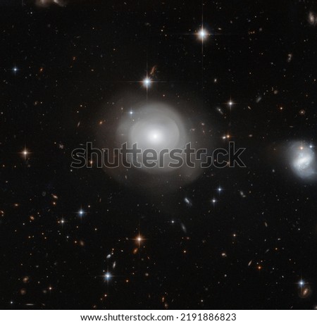 Lenticular Galaxy ESO 381 in constellation centaurus. Elements of this picture furnished by NASA