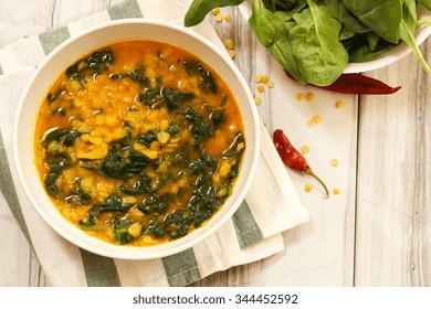 Lentil Spinach Curry  / Dal Palak