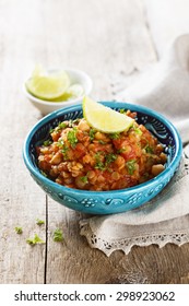 Lentils Stew With Chickpeas And Lime