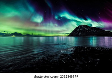 
Lenvik, Troms, Norway Aurora Borealis