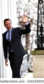 Leo Varadkar TD Arrives To Meet President Michael D Higgins At Áras An Uachtaráin In Dublin Following The Taoiseach’s Request To Dissolve The Dáil, January 14, 2020.