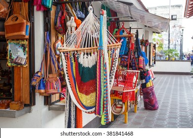 Leon, Nicaragua, - December 14, 2015: Person On Street Selling Craft To Tourists