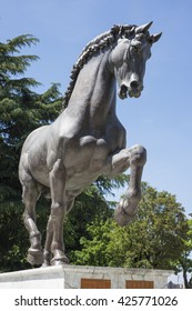 Leonardo Da Vinci Horse Statue In Milan, Italy