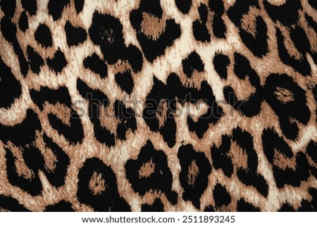 Leopard fabric background, close up view