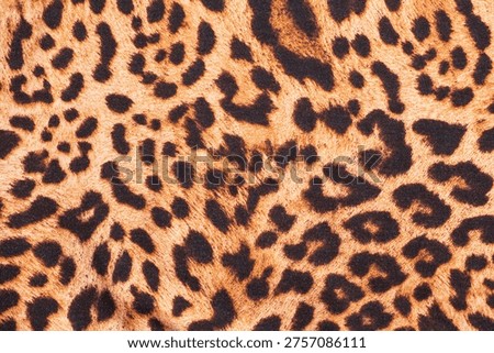 Leopard print fabric texture background close up Foto d'archivio © 