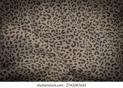 Leopard Print Fur Texture Background, Seamless Animal Skin Pattern for High-End Textile and Luxury Interior Decor