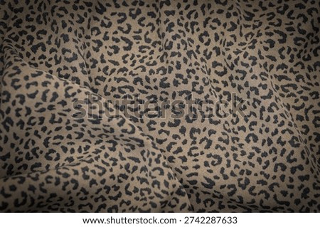 Leopard Print Fur Texture Background, Seamless Animal Skin Pattern for High-End Textile and Luxury Interior Decor