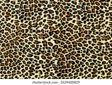 leopard printed pattern on fabric close ups