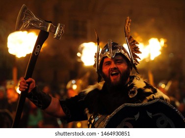 Lerwick/ Scotland-01/11/2019 Photo From Up Helly Aa Festivals In Scotland