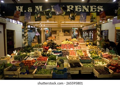 Les Halles market,Languedoc, southern France.taken 11/11/2008