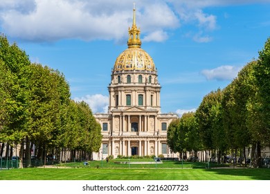 Les Invalides in summer time in Paris, France