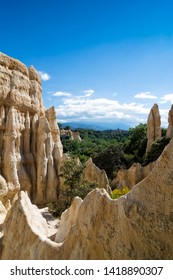 Les Orgues D´Ille Sur Tet, Geological Site In Pyrénées-Orientales, Languedoc-Roussillon, France