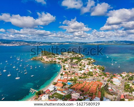 Les Trois Ilets, Martinique, FWI - Aerial View to Anse Mitan and La Pointe