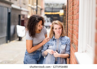 Lesbian Couple Having An Argument