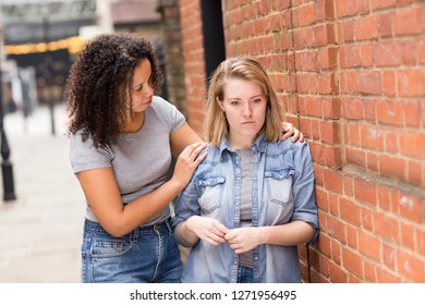 Lesbian Couple Having An Argument