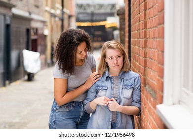 Lesbian Couple Having An Argument