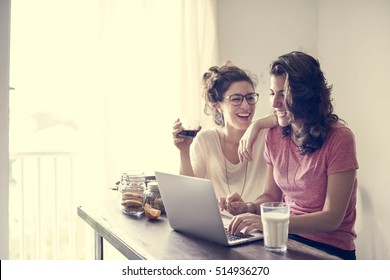 Lesbian Couple Together Indoors Concept - Powered by Shutterstock