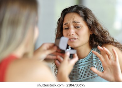 Lesbian Marriage Proposal Went Wrong And Girlfriend Is Rejecting