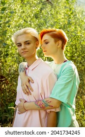 Redhead And Blonde Teen Lesbians