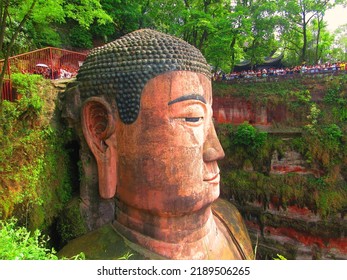 Leshan, Sichuan, China - 5 17 2016: China's Leshan Giant Sitting Buddha Is The Grandest Statue I've Ever Laid Eyes Upon. What Do You Think? Have You Seen Any Bigger And Better Looking?