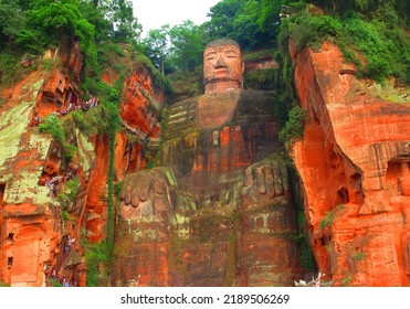 Leshan, Sichuan, China - 5 17 2016: China's Leshan Giant Sitting Buddha Is The Grandest Statue I've Ever Laid Eyes Upon. What Do You Think? Have You Seen Any Bigger And Better Looking?