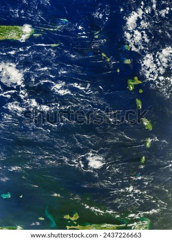 The Lesser Antilles. The Lesser Antilles. Elements of this image furnished by NASA.