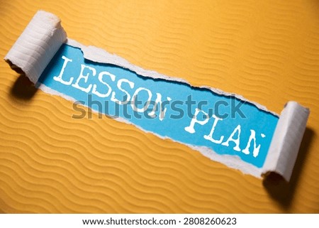 Lesson Plan. Word on a sheet 