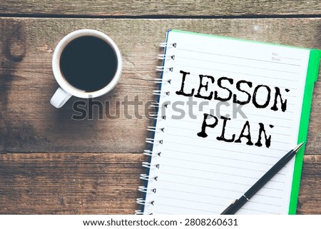 Lesson Plan. Word on a sheet 