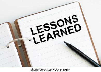 Lessons Learned Text Concept Write On Stock Photo 2044450187 | Shutterstock