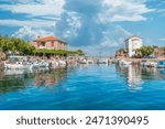 Lesvos Island, Greece  Mytilene City view from sea