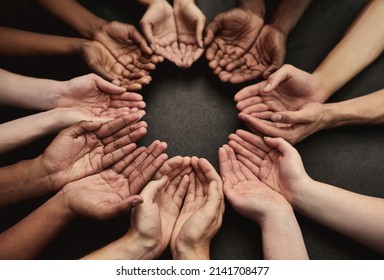 Let your hands do the talking. Cropped shot of unrecognizable peoples hands.