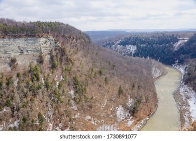 Letchworth State Park In Upstate New York In Winter