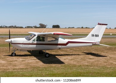 Lethbridge, Australia - November 23, 2014: Cessna 177RG Cardinal Single Engine Light Aircraft VH-RKH.