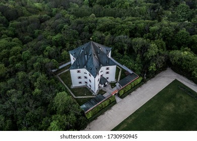 Letohradek Hvezda (Star Villa) is a Renaissance villa situated in a game reserve of the same name in Liboc, Prague 7 km west of Prague city centre. The surrounding game reserve was founded 1530. - Shutterstock ID 1730950945