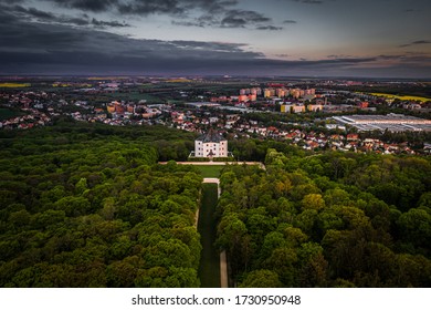 Letohradek Hvezda (Star Villa) is a Renaissance villa situated in a game reserve of the same name in Liboc, Prague 7 km west of Prague city centre. The surrounding game reserve was founded 1530. - Shutterstock ID 1730950948