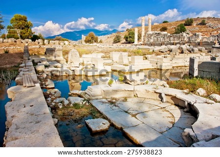  Letoon - sanctuary of Leto goddess near the ancient Lycian city Xanthos, Turkey