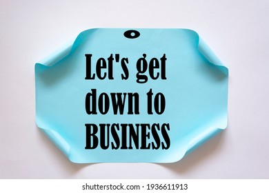 get down on business