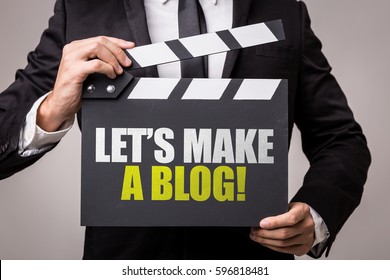 Lets Make a Blog - Shutterstock ID 596818481
