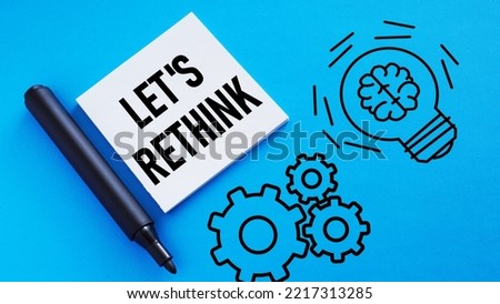 Let's Rethink is shown using a text