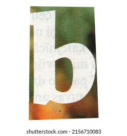 Letter B Magazine Cut Out Font Stock Photo 2156710083 | Shutterstock