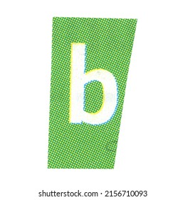 Letter B Magazine Cut Out Font Foto Stock 2156710105 | Shutterstock