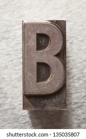 Letter B Old Vintage Letterpress Type Stock Photo 135035807 | Shutterstock