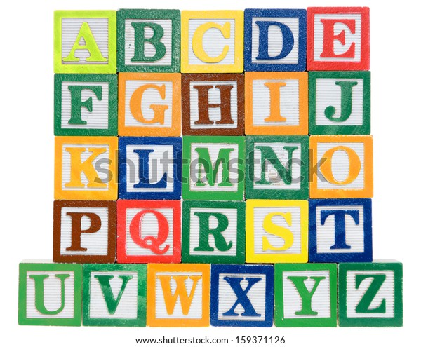 Letter Blocks Alphabetical Order Isolated On Stock Photo (Edit Now ...