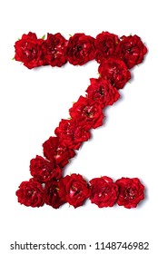 Letter English Alphabet Red Buds Roses Stock Photo 1148746982 ...