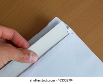 Letter In Envelope, Man Goes To Read Mail Post